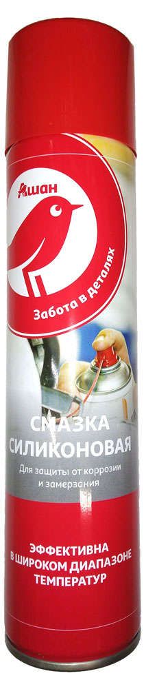 Смазка АШАН Красная птица силиконовая для защиты от коррозии и замерзания 300 мл 250₽