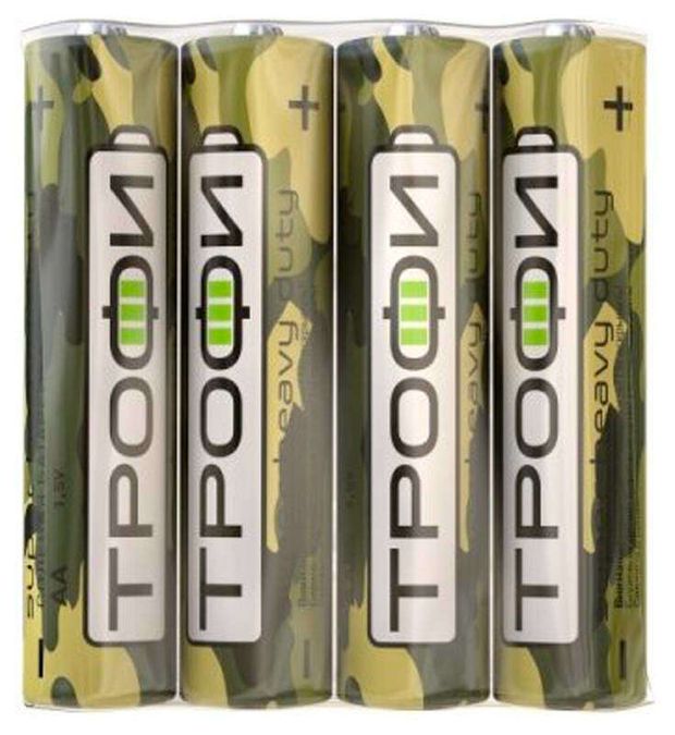Батарейка Трофи Классика R06-4S типоразмер AA 4 шт 50₽