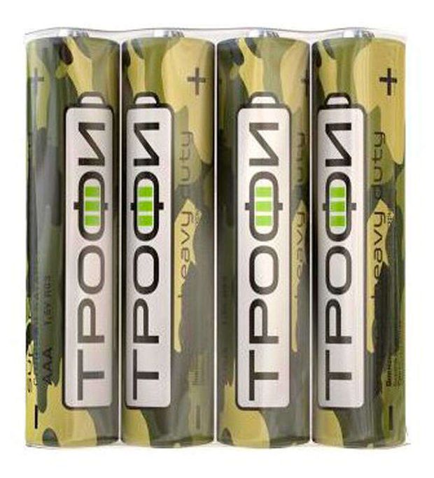 Батарейка Трофи Классика R03-4S типоразмер AAA 4 шт 56₽