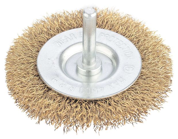 Щетка Matrix для дрели плоская со шпилькой, 50 мм