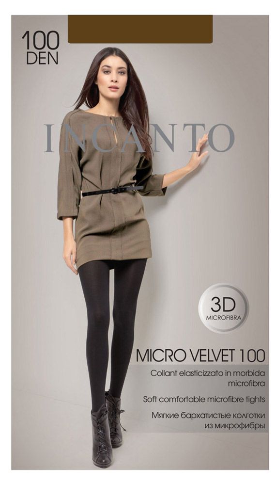 Колготки INCANTO Microvelvet 100 den moka, размер 4