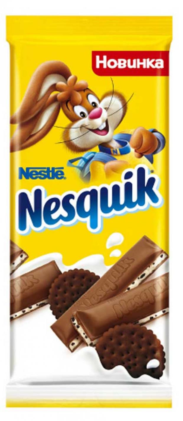 

Шоколад Nesquik с молочной начинкой и какао-печеньем, 95 г