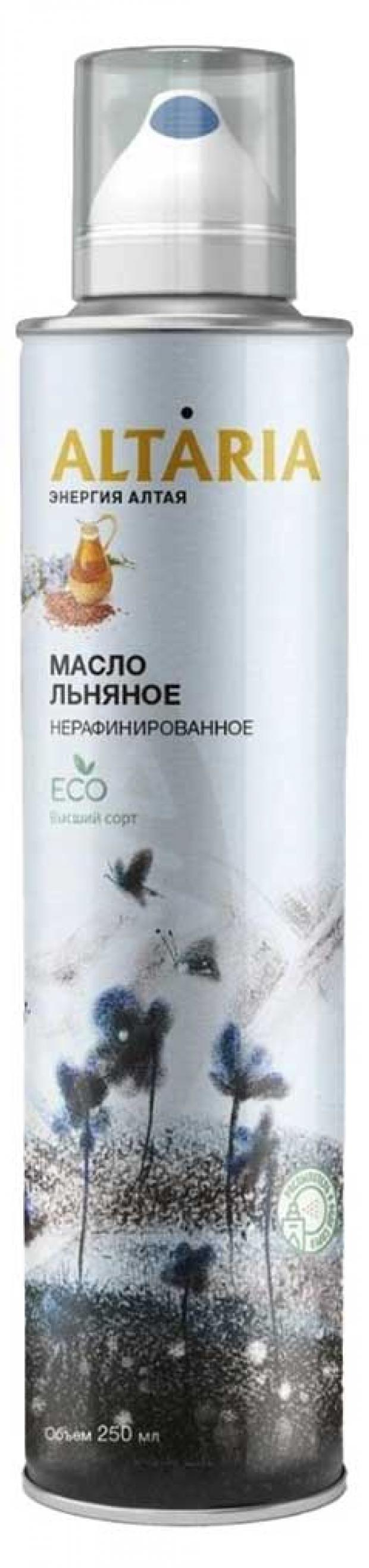 

Масло льняное Altaria нерафинированное, 250 мл