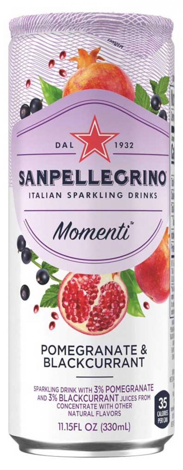 

Напиток газированный Sanpellegrino Momenti гранат черная смородина, 0,33 л