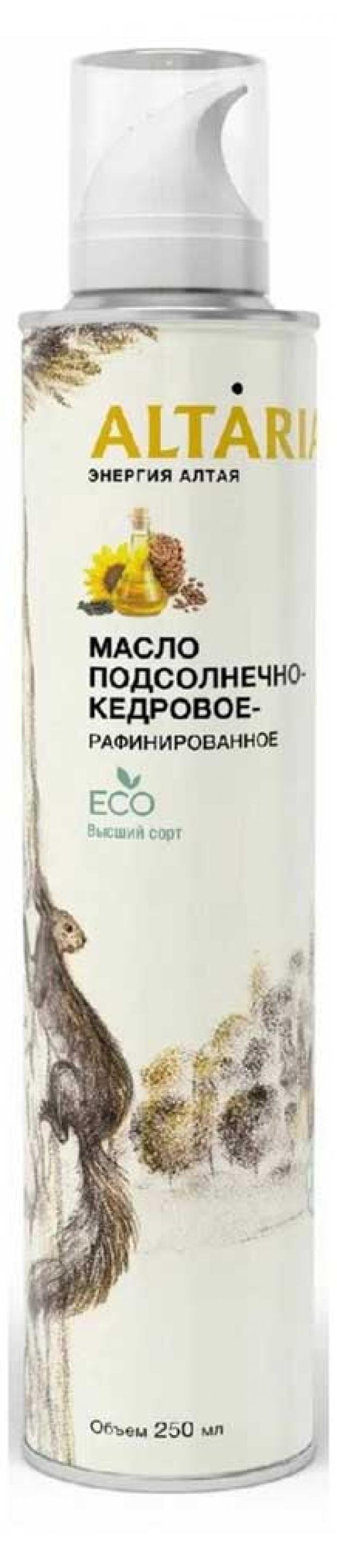 

Масло подсолнечно-кедровое Altaria рафинированное, 250 мл