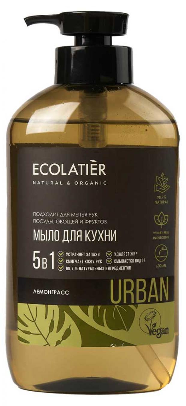 

Жидкое мыло для рук Ecolatier Лемонграсс кухонное, 600 мл