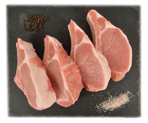 Котлета свиная АШАН натуральная охлажденная 09-12 кг 1 упаковка 1 кг 378₽