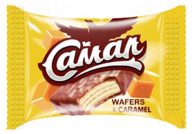 Конфеты вафельные Baian Sulu Самал Wafers&caramel карамель, вес