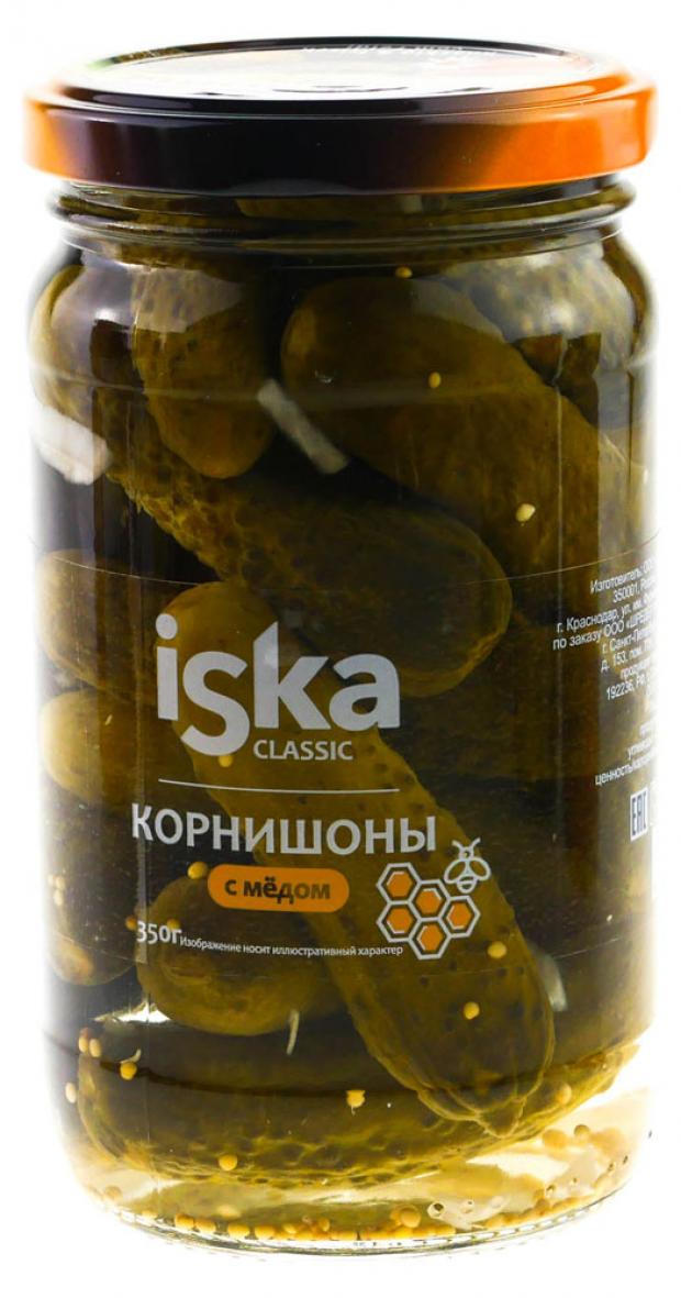 Огурцы маринованные Iska корнишоны с медом, 350 г