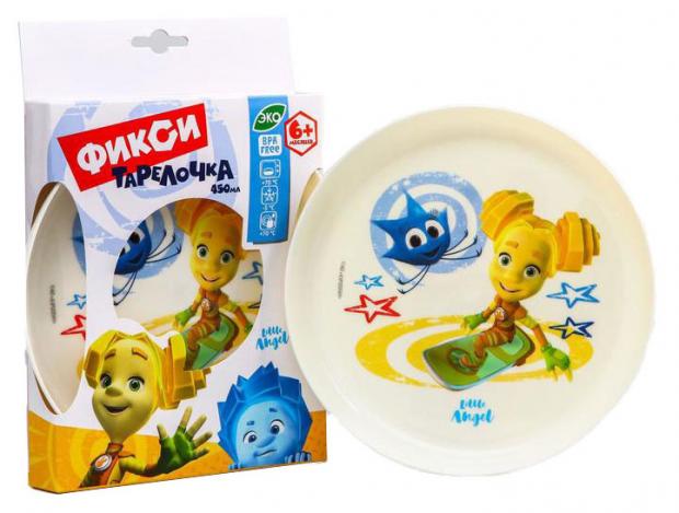

Тарелка детская Little Angel Фиксики Шпуля с 6 месяцев, 450 мл