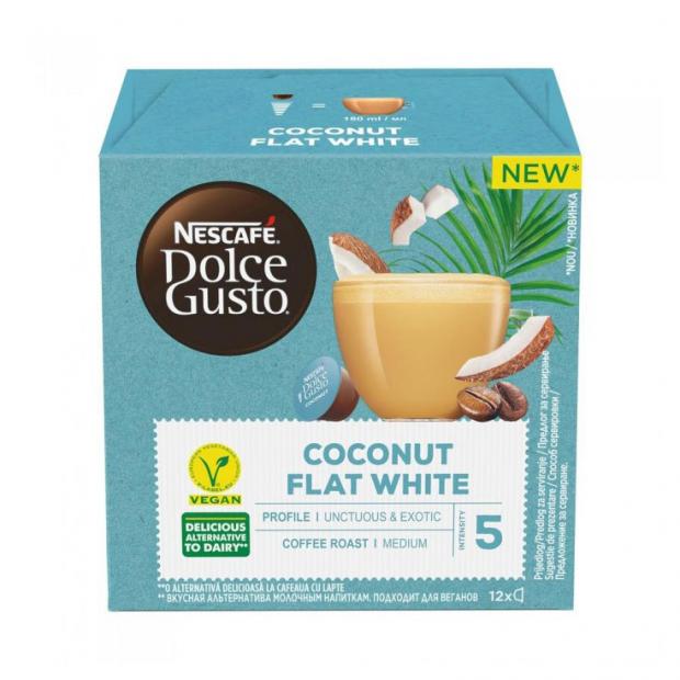 

Кофе в капсулах Nescafe Dolce Gusto Coconut Flat White, 16х11,7 г