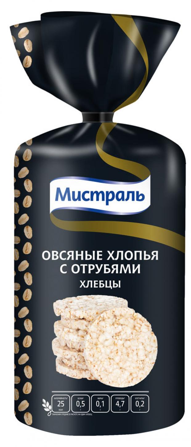 

Хлебцы «Мистраль» рисовые с отрубями и овсяными хлопьями, 100 г