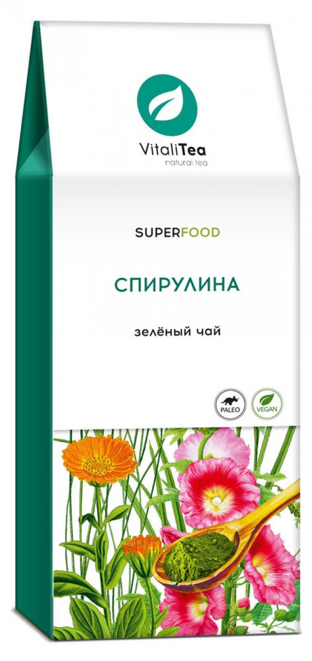 

Чай зеленый VitaliTea спирулина, 100 г
