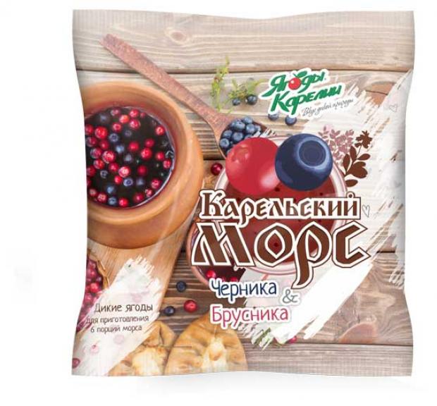 

Смесь ягодная «Ягоды Карелии» Карельский морс черника брусника быстрозамороженная, 300 г