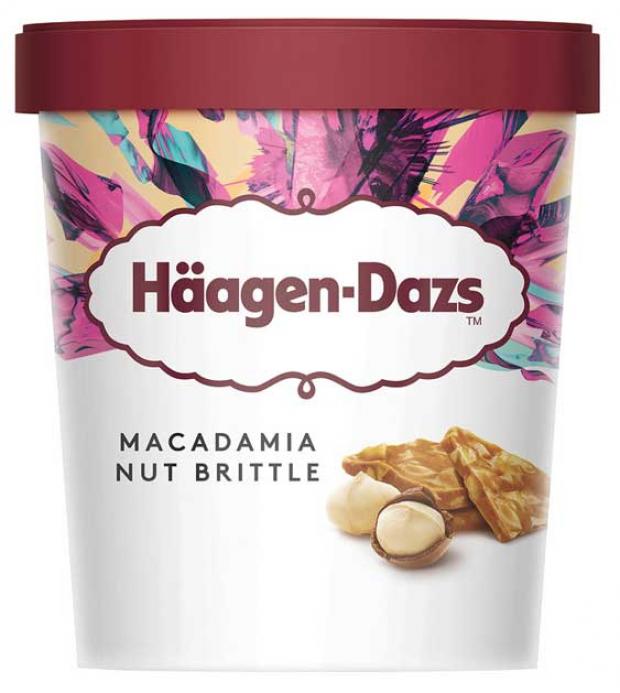 

Мороженое пломбир Haagen Dazs Ванильный с орехами макадамия, 400 г