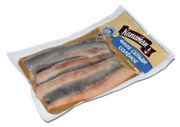 Филе сельди Капитан солёное 200 г 98₽