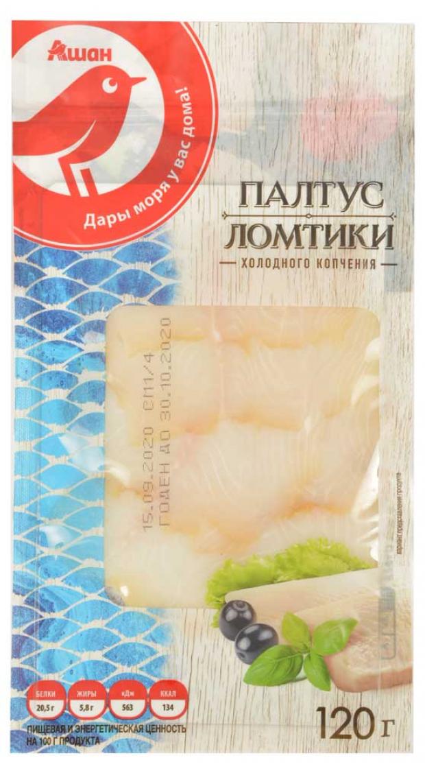 

Палтус холодного копчения АШАН ломтики, 120 г