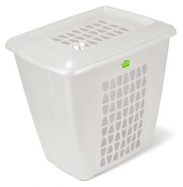 Корзина для белья Мартика Молетта белая 45 л 378₽
