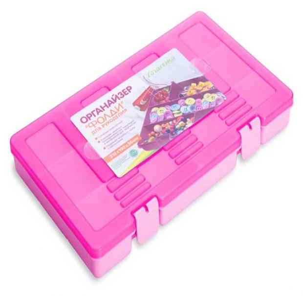 Органайзер для рукоделия Мартика Фолди розовый 31х19х36 см 123₽