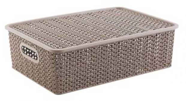 

Корзинка Violet Вязь с крышкой, 37х25х49 см