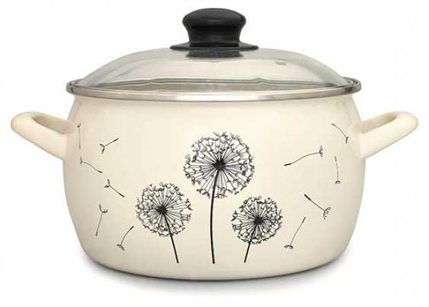 Кастрюля Metrot Одуванчик эмалированная для индукционных плит 33 л 1117₽