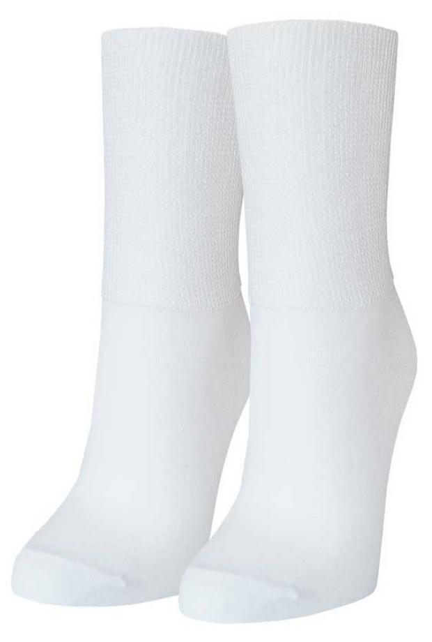 

Носки женские медицинские «Борисоглебский трикотаж» 6с910 белые, р.23