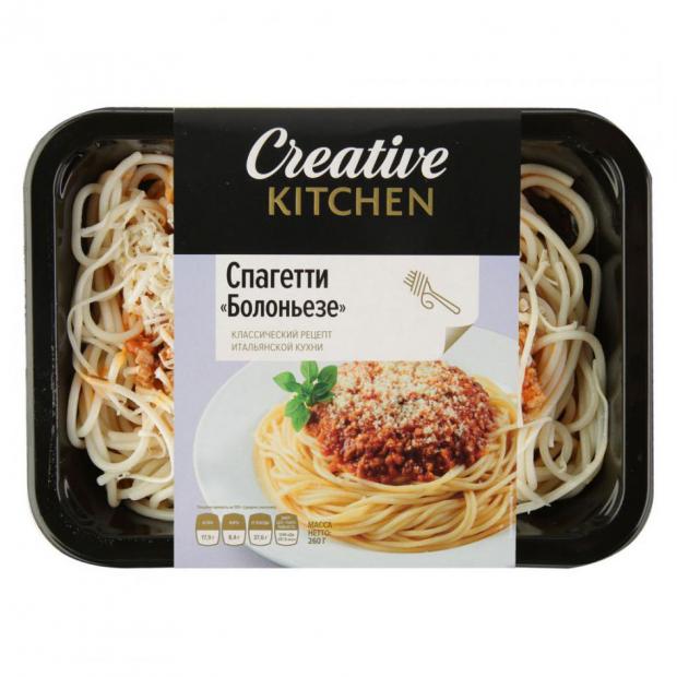 

Спагетти Creative Kitchen Болоньезе, 260 г