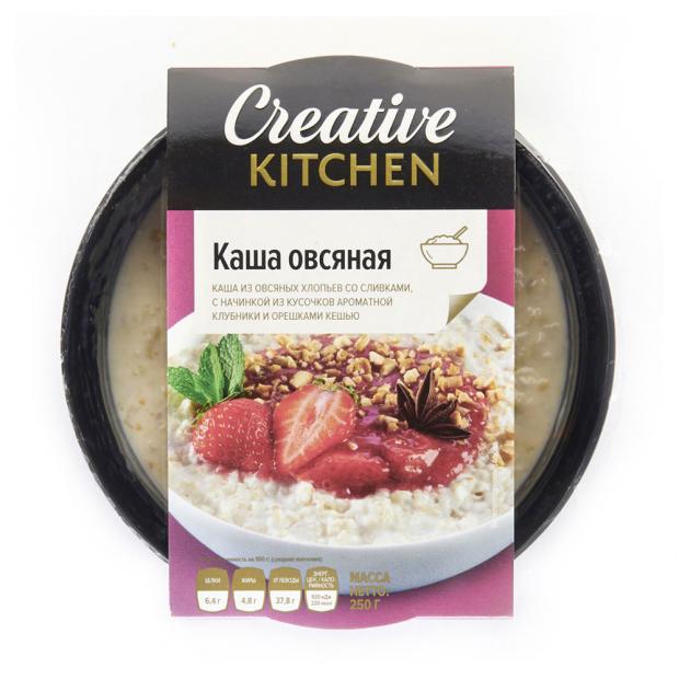 

Каша Creative Kitchen овсяная с клубничным наполнителем, 250 г