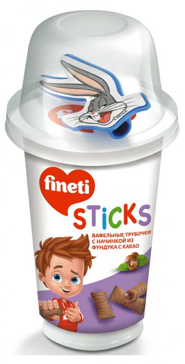 Трубочки вафельные 7DAYS Fineti с сюрпризом фундук и какао 45 г 65₽