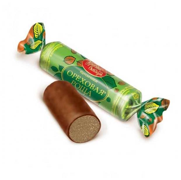 Конфеты Красный Октябрь батончики Ореховая роща вес 355₽