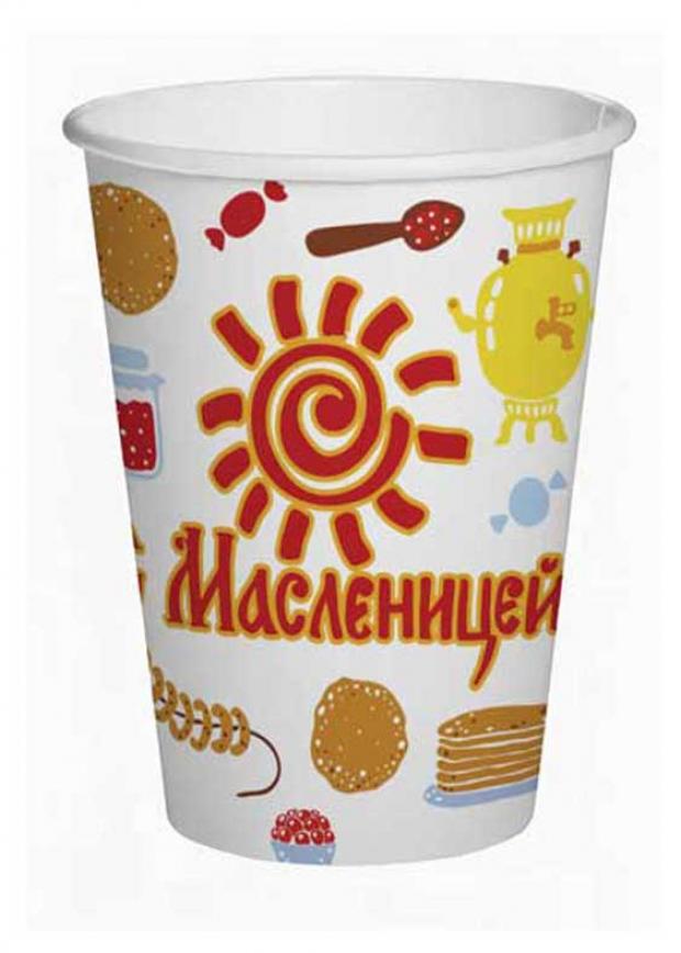 

Набор одноразовых стаканов С масленицей картон, 6х250 мл