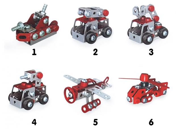 Конструктор металлический Yisheng Пожарная техника 140₽