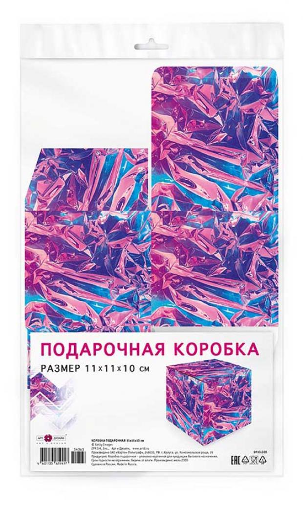 Коробка подарочная Арт Дизайн складная c крышкой 11х11х10 см 51₽