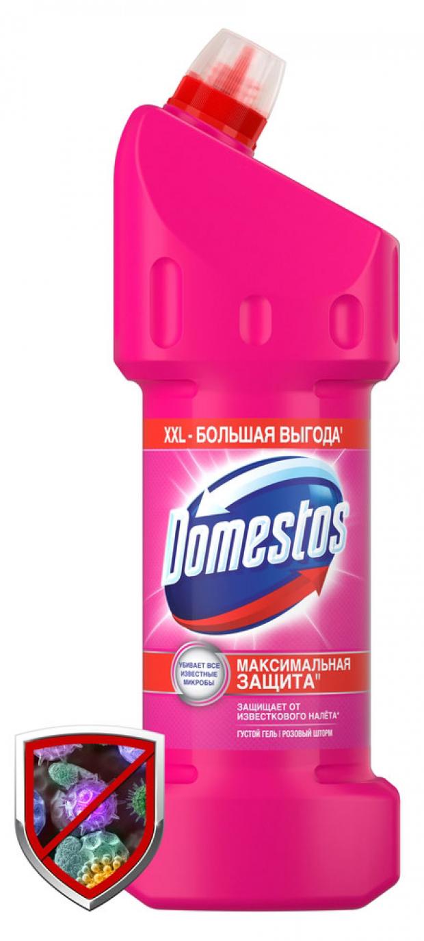 фото Чистящее средство domestos розовый шторм с дезинфицирующим эффектом, 1,5 л