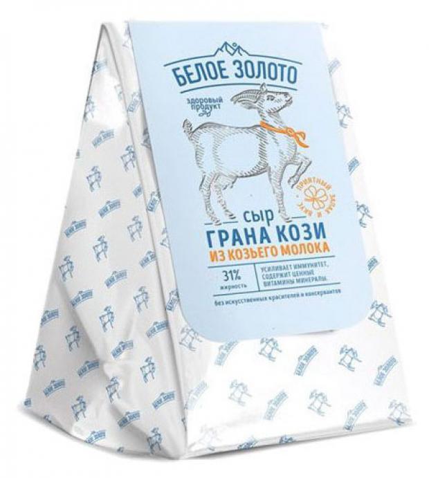 Сыр Белое золото Грана Кози твердый из козьего молока 31 150 г 386₽