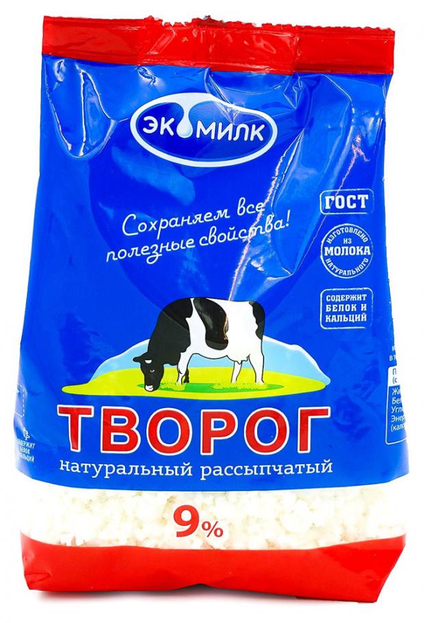 Сыры экомилк купить. Творог «Экомилк» 9%, 350 г. Творог Экомилк 9 350гр. Творог Экомилк 5. Творог рассыпчатый Экомилк.