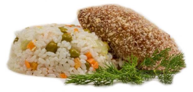 

Котлета «Еда без труда» куриная под соусом с рисом и овощами, 220 г