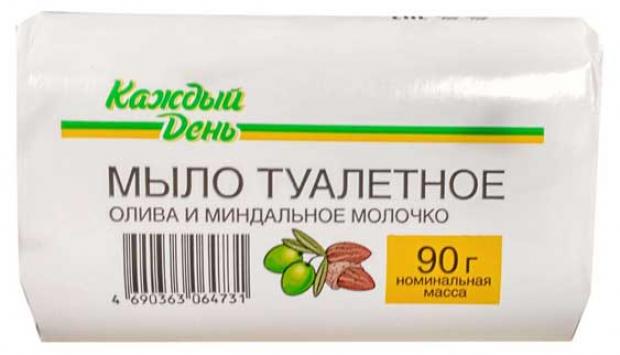 Мыло туалетное Каждый день Олива и миндальное молочко 90 г 11₽