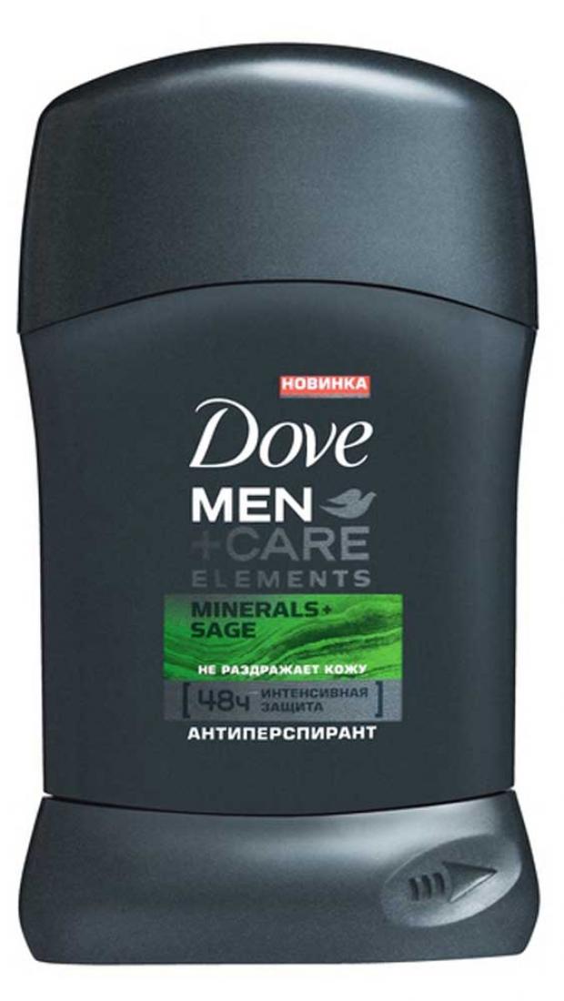 

Антиперспирант-дезодорант стик Dove Men+Care Свежесть минералов и шалфея, 50 мл