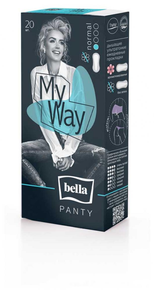 

Прокладки ежедневные Bella Panty My Way неароматизированные, 20 шт