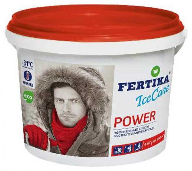 

Противогололедный реагент Fertika Icecare power, 5 кг