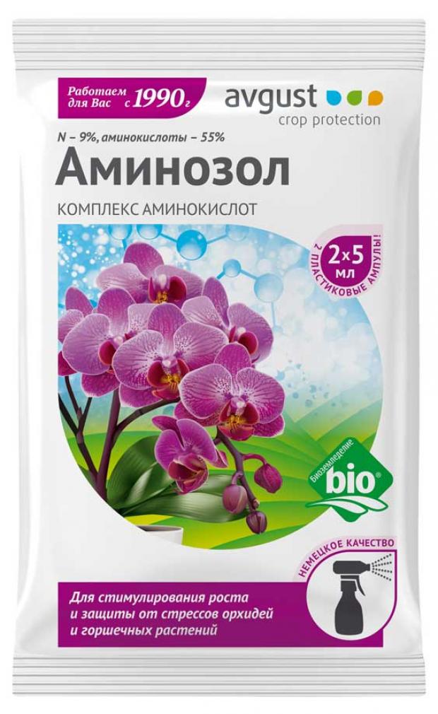 

Удобрение для орхидей Avgust Аминозол, 2х5 мл