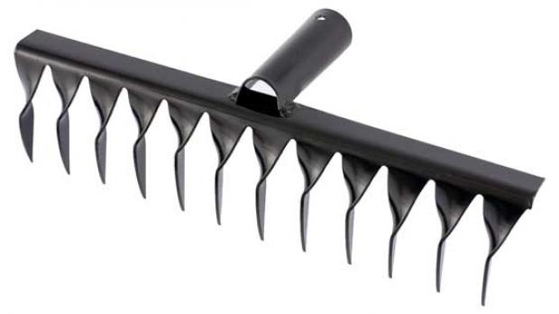 Грабли СибрТех 12 зубьев стальные без черенка 30х9х10 см 113₽
