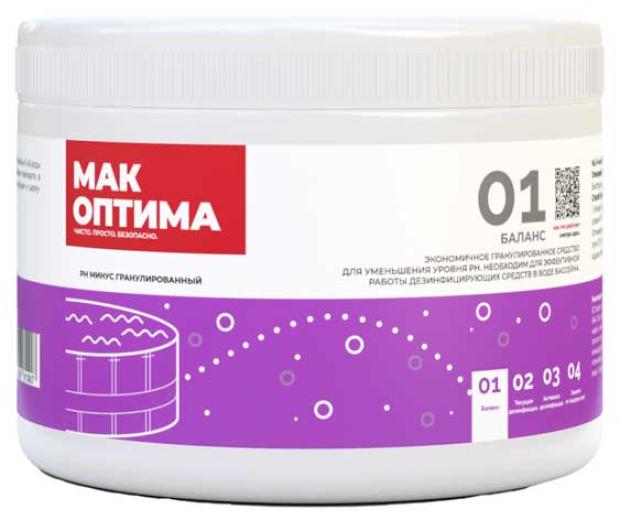 Средство для уменьшения рН воды МАК ОПТИМА 300 г 140₽