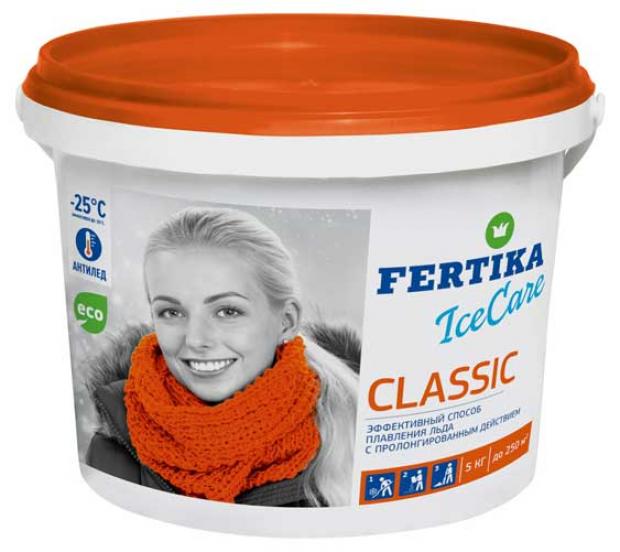 

Противогололедный реагент Fertika Icecare classic, 5 кг