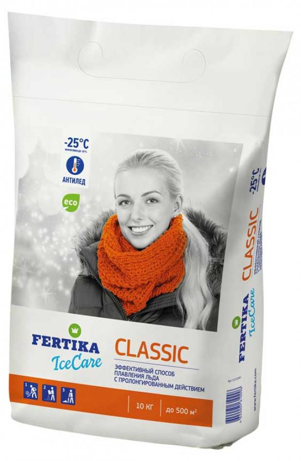 

Противогололедный реагент Fertika Icecare classic, 10 кг