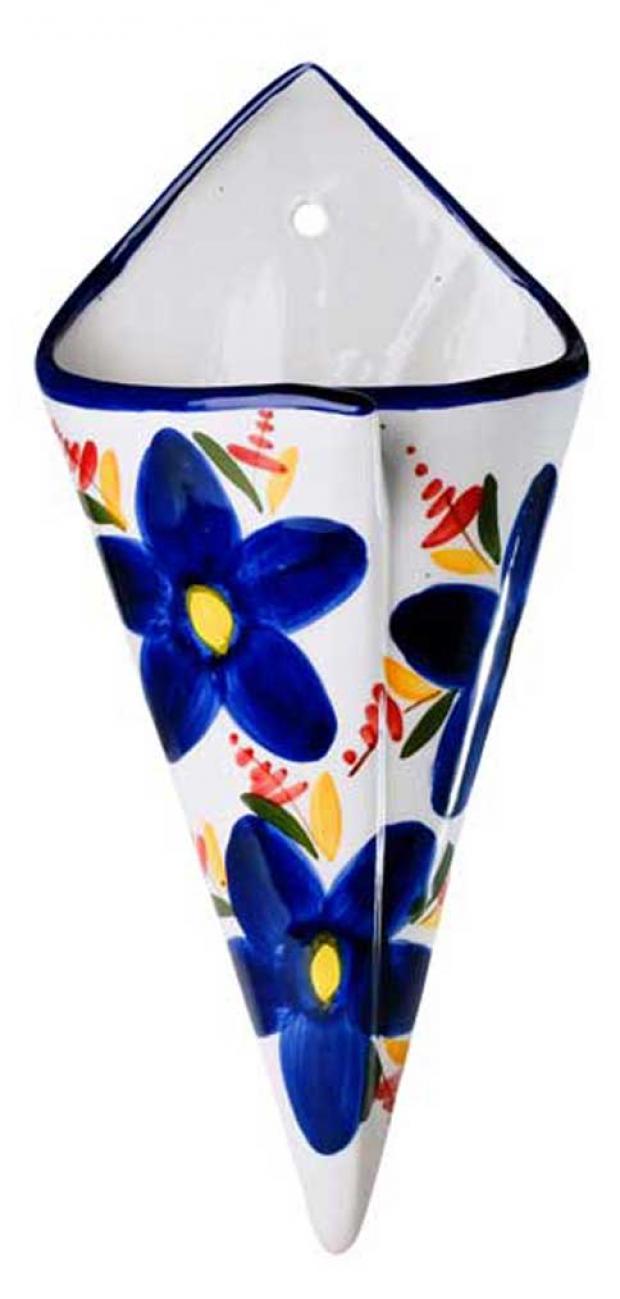 

Горшок настенный Made in Spain Конверт Flor azul керамический, 19,5х13х43 см