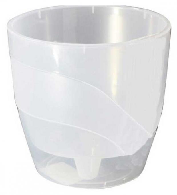 Кашпо «Пласт Авеню» Грация прозрачный Ø13 см, 13 см