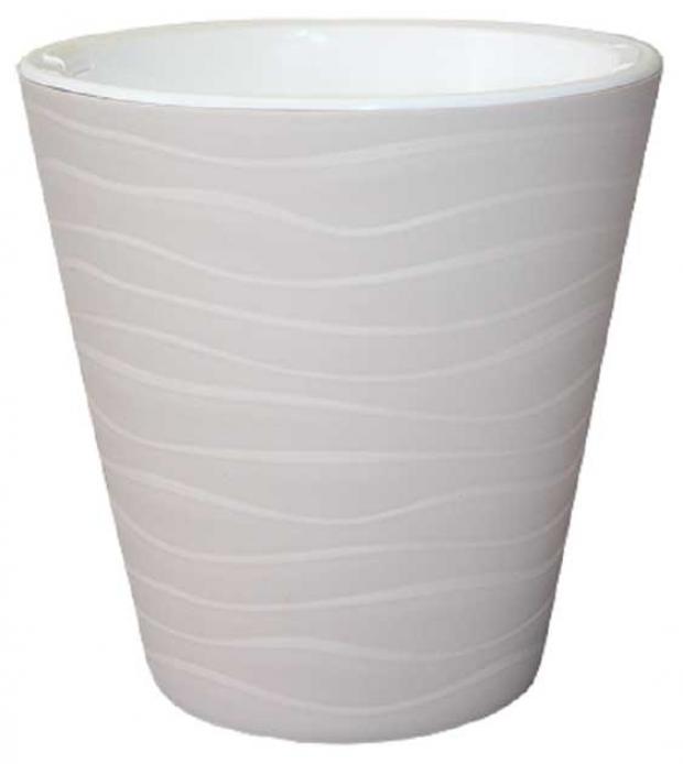 Горшок «Пласт Авеню» Валенсия жемчуг Ø15,5 см, 16 см
