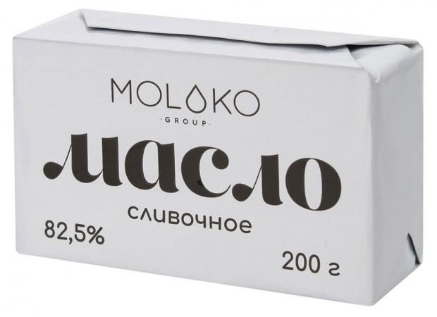 

Масло сливочное Moloko Group 82,5%, 200 г